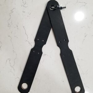 Leather Slobber Straps Black